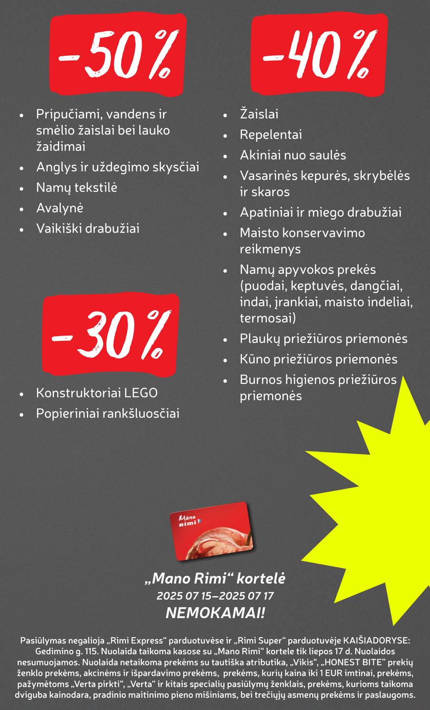 Rimi savaitinis leidinys 29 akcijos nuo 
  2025-07-15 iki 
  2025-07-21 | Leidinukas.lt puslapis 3