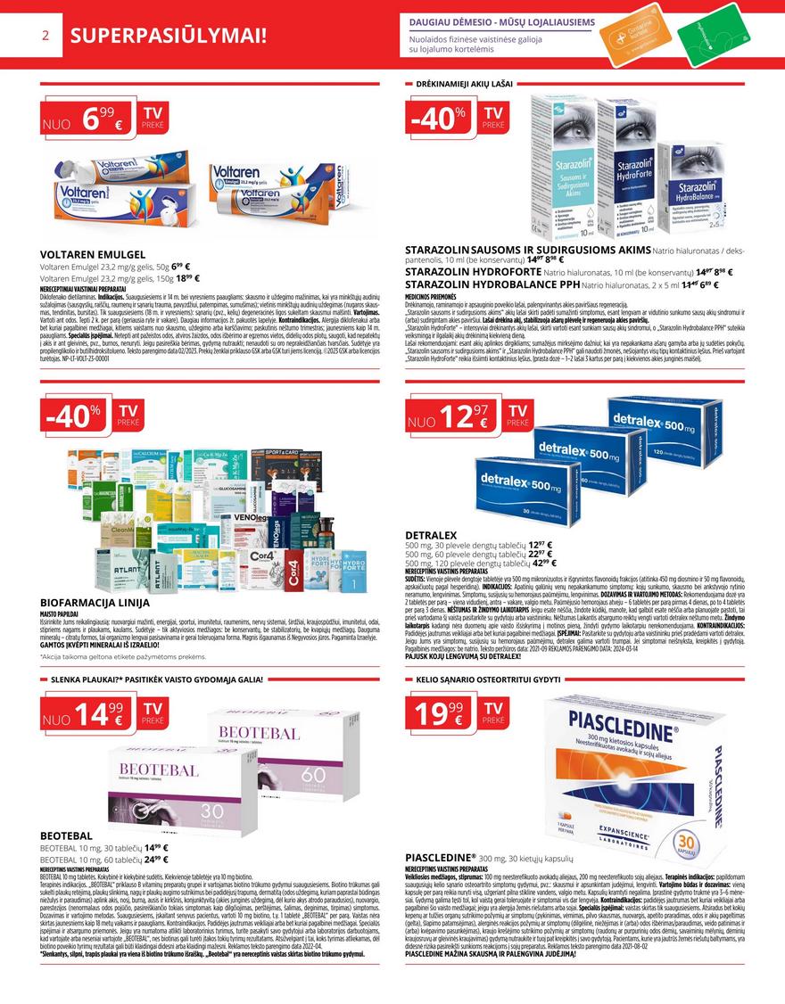 Gintarinės vaistinės leidinys akcijos nuo 
  2024-04-01 iki 
  2024-04-30 | Leidinukas.lt puslapis 2