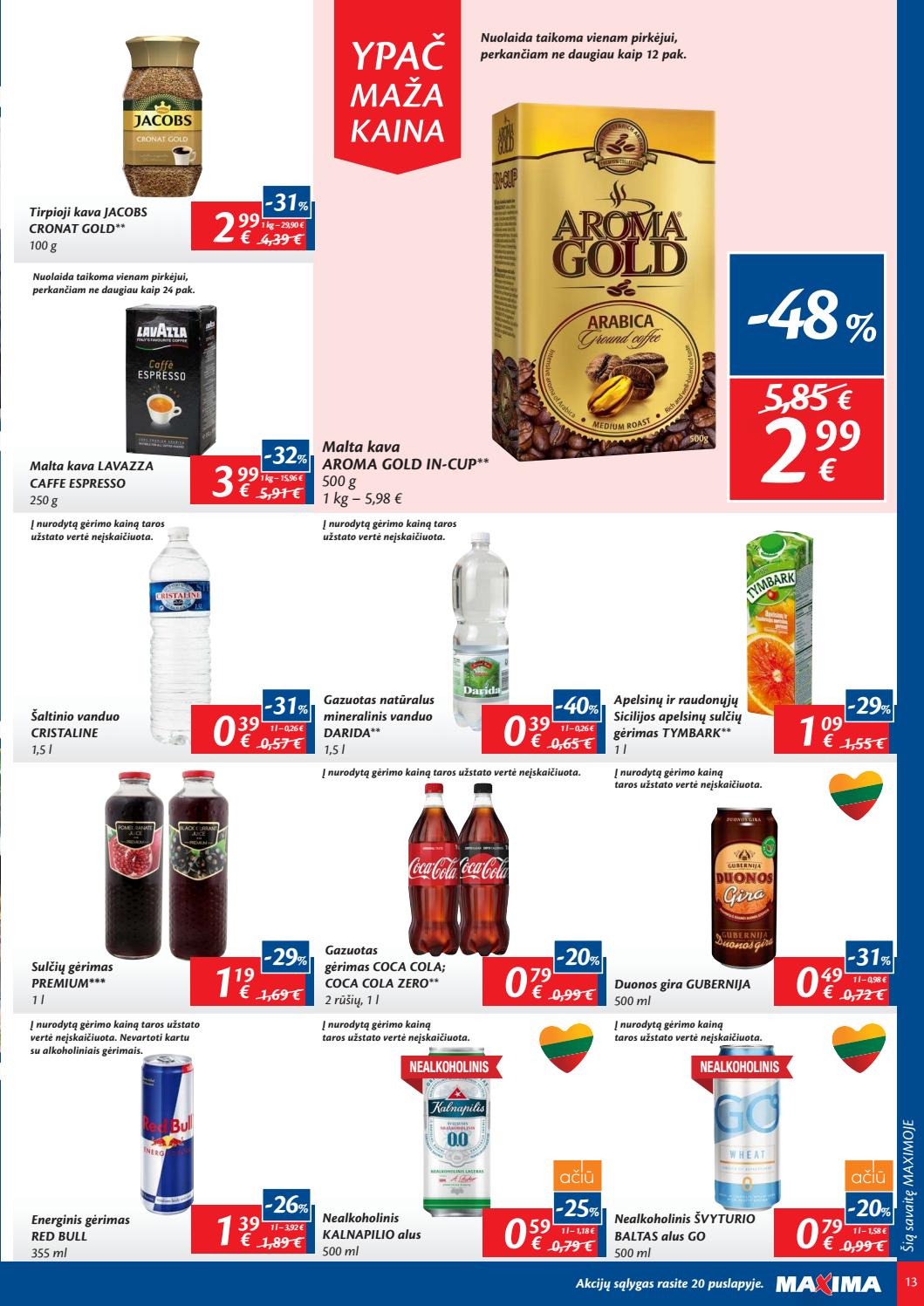 Maxima kaininis leidinys akcijos nuo 
  2019-06-04 iki 
  2019-06-10 | Leidinukas.lt puslapis 13