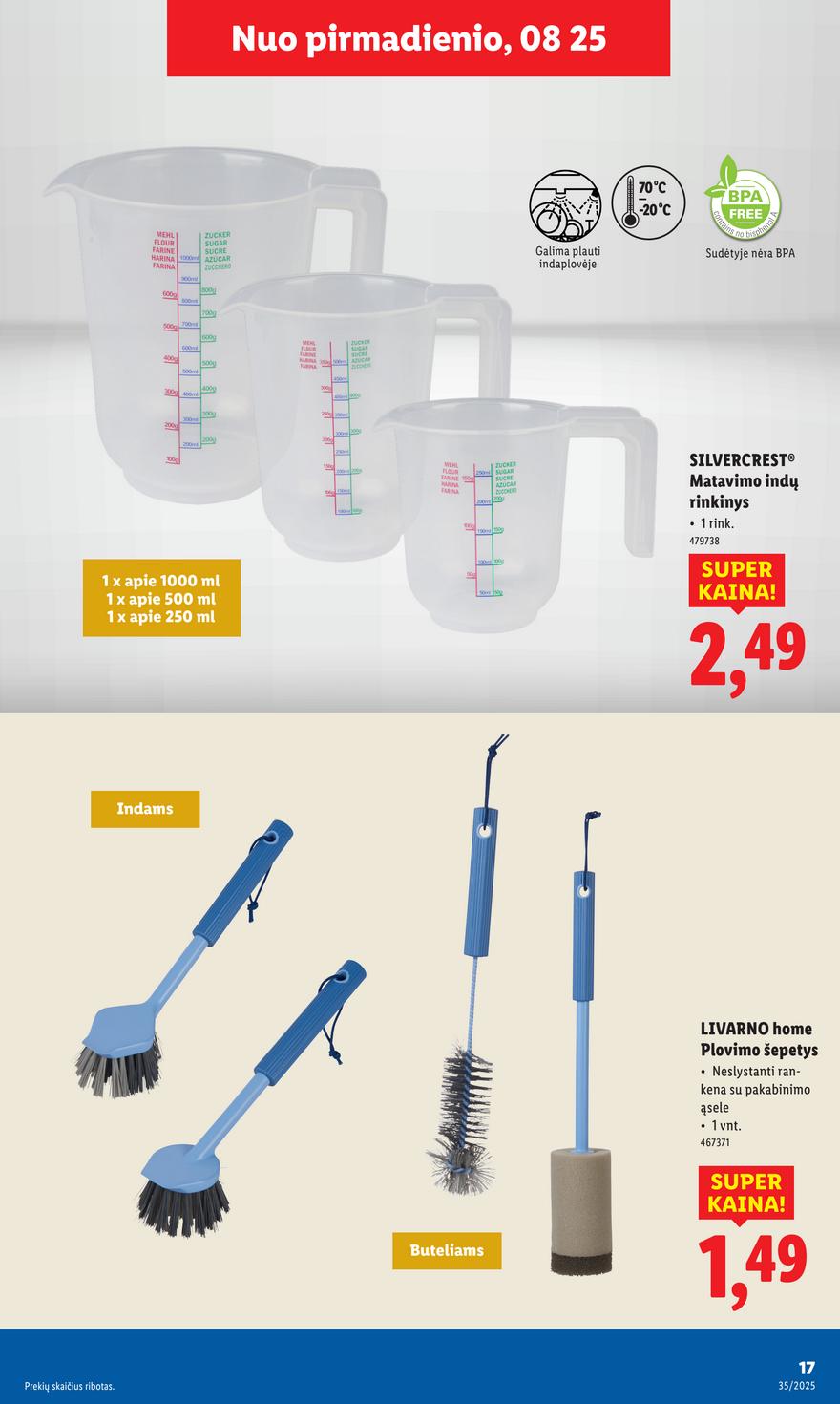 Lidl ne maisto leidinys akcijos nuo 
  2025-08-25 iki 
  2025-08-31 | Leidinukas.lt puslapis 17