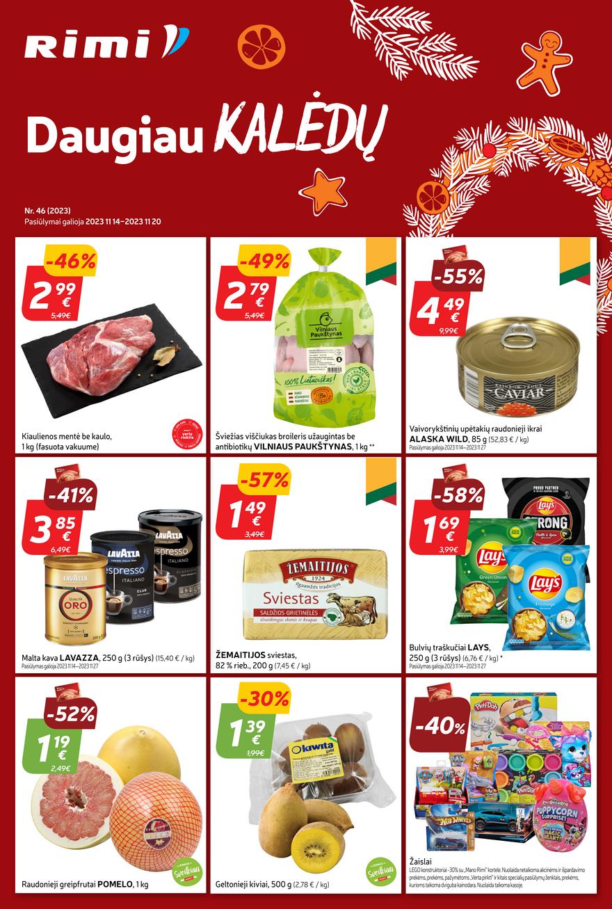 Rimi savaitinis leidinys akcijos nuo 
  2023-11-14 iki 
  2023-11-20 | Leidinukas.lt puslapis 1