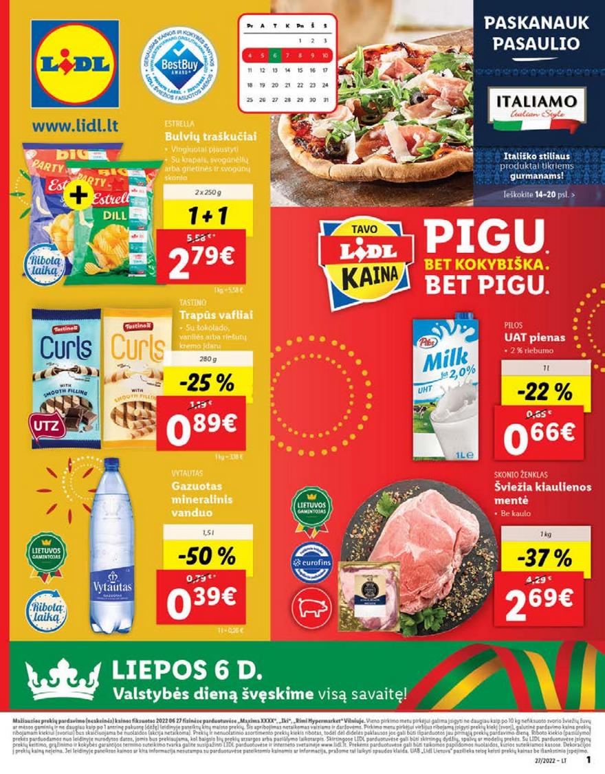 Lidl maisto prekių pasiūlymai akcijos nuo 
  2022-07-04 iki 
  2022-07-10 | Leidinukas.lt puslapis 1