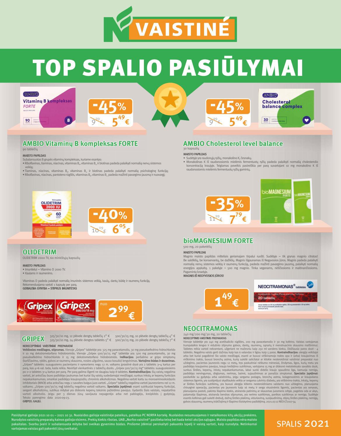 Gintarinė vaistinė leidinys akcijos nuo 
  2021-10-01 iki 
  2021-10-31 | Leidinukas.lt puslapis 1