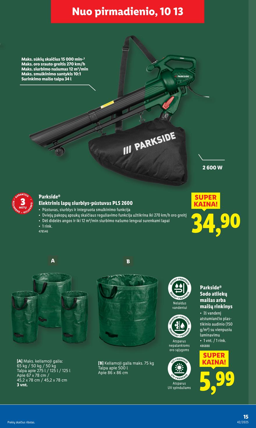 Lidl leidinys akcijos nuo 
  2025-10-13 iki 
  2025-10-19 | Leidinukas.lt puslapis 15