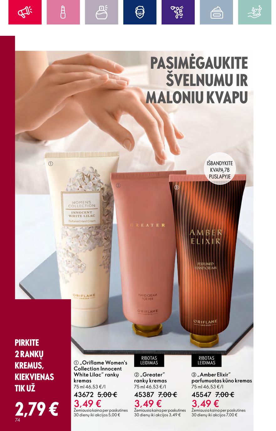 Oriflame katalogas akcijos nuo 
  2023-09-13 iki 
  2023-10-03 | Leidinukas.lt puslapis 74