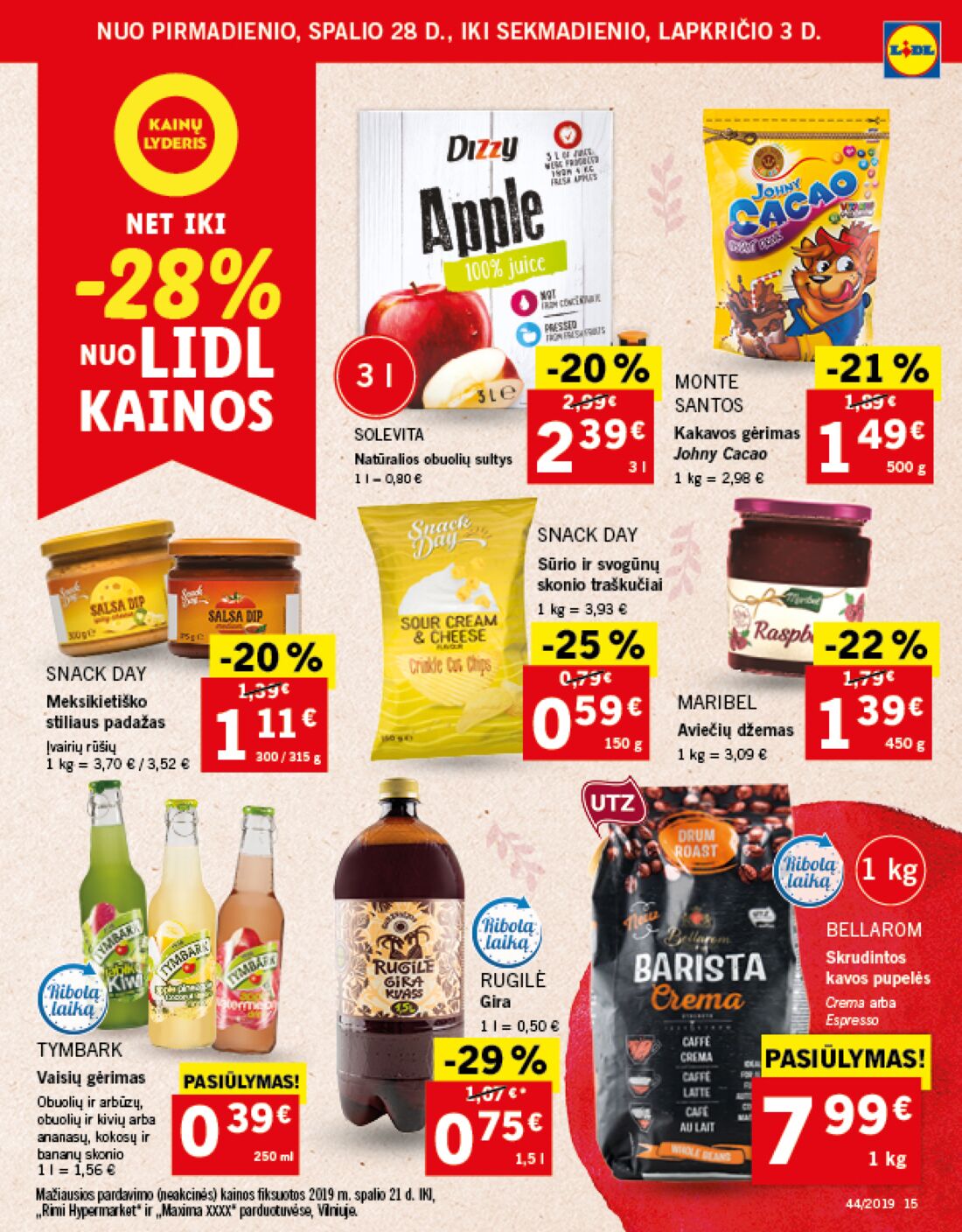 Lidl savaitinis leidinys akcijos nuo 
  2019-10-28 iki 
  2019-11-03 | Leidinukas.lt puslapis 15