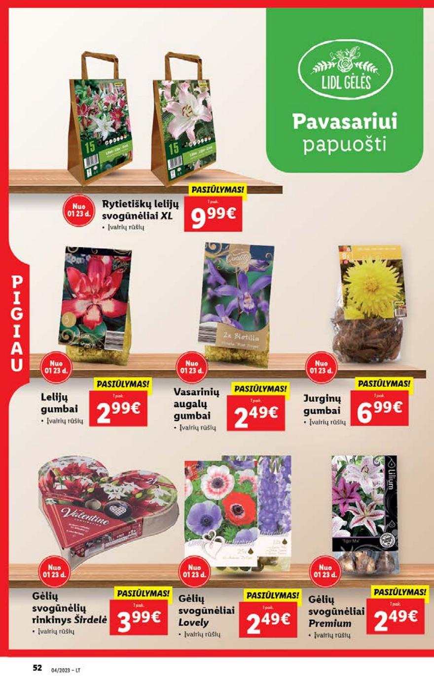 Lidl pasiūlymai akcijos nuo 
  2023-01-23 iki 
  2023-01-29 | Leidinukas.lt puslapis 52