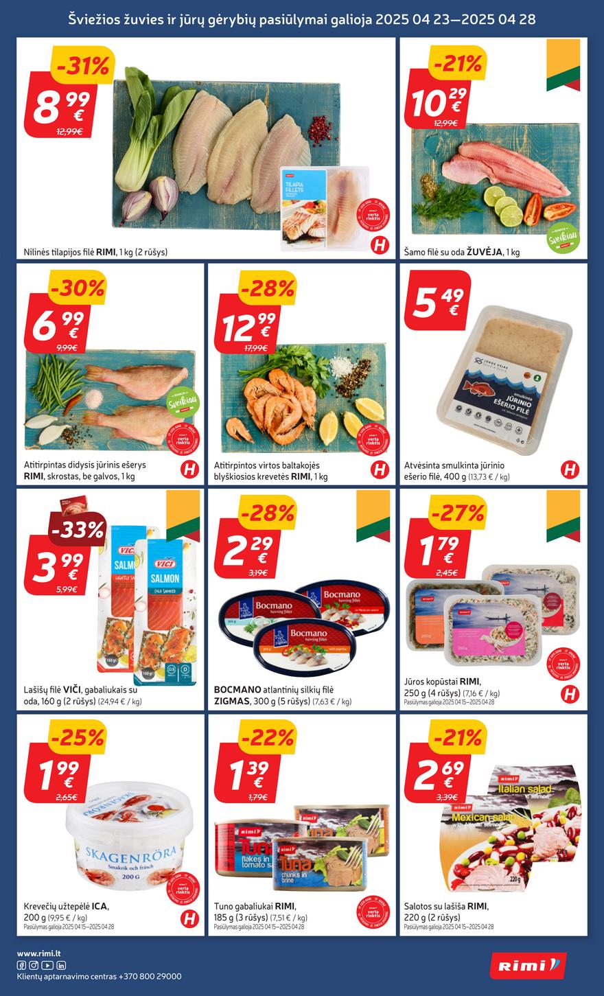 Rimi savaitinis leidinys 17 akcijos nuo 
  2025-04-22 iki 
  2025-04-28 | Leidinukas.lt puslapis 9