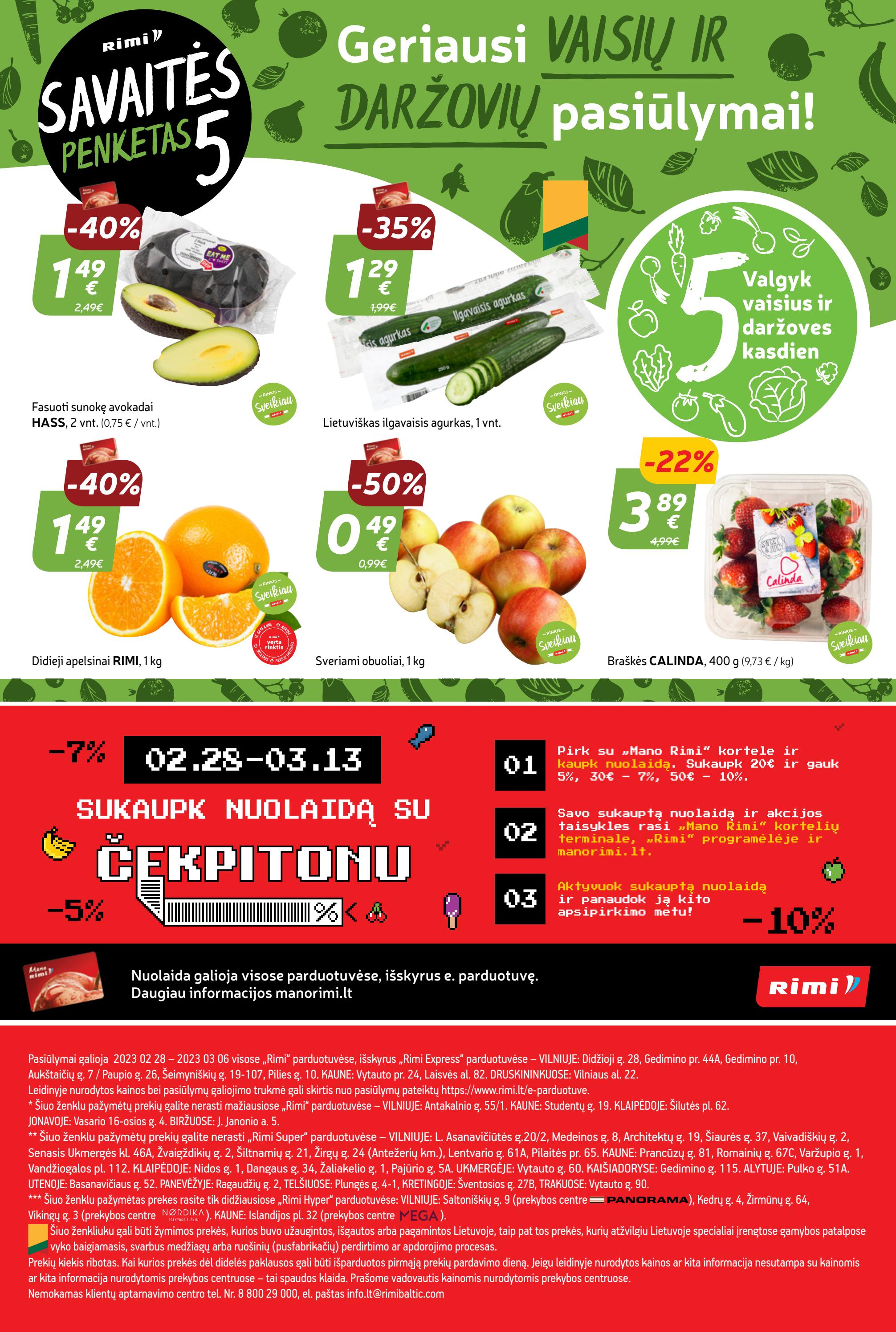 Rimi savaitinis leidinys akcijos nuo 
  2023-02-28 iki 
  2023-03-06 | Leidinukas.lt puslapis 23