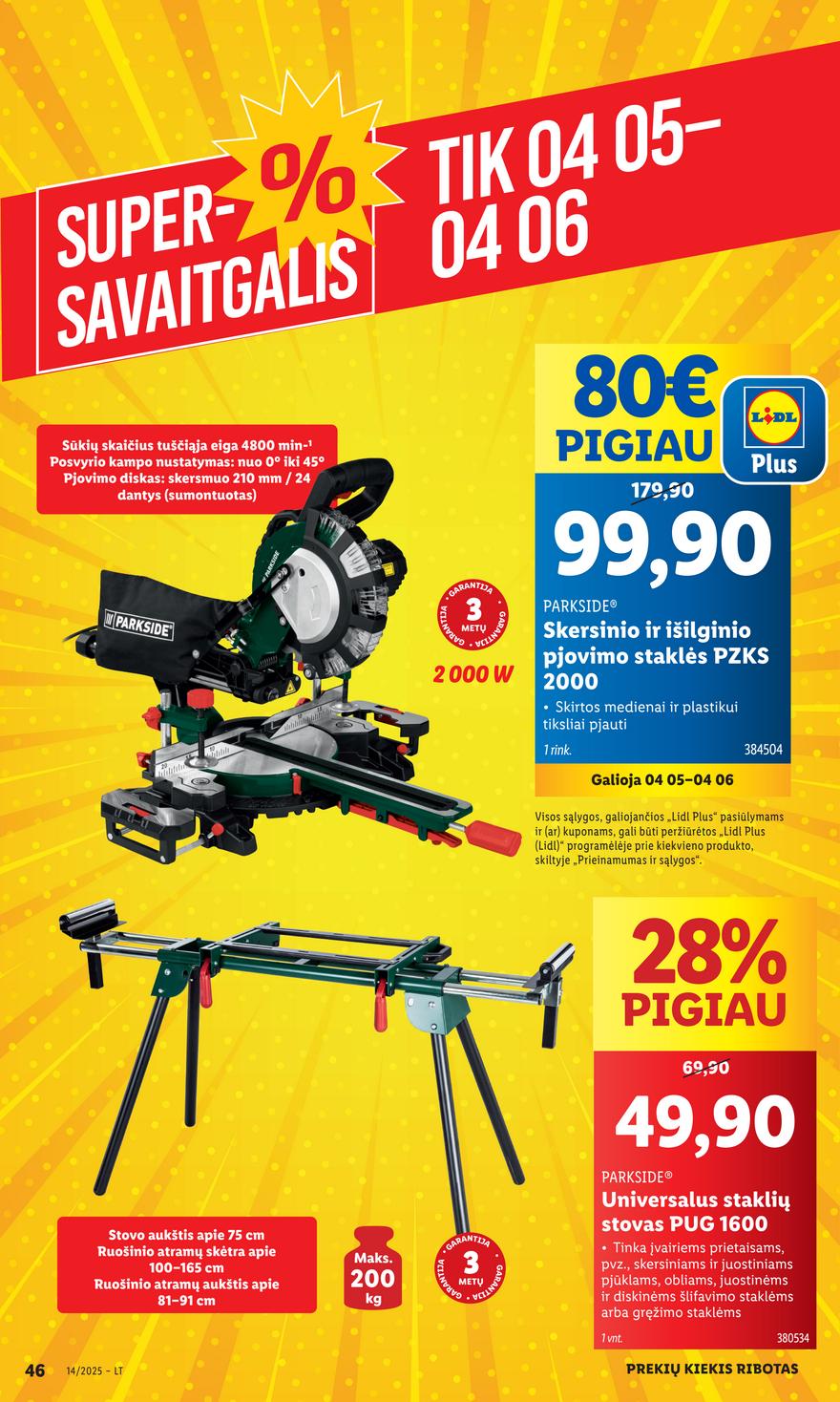 Lidl ne maisto leidinys akcijos nuo 
  2025-03-31 iki 
  2025-04-06 | Leidinukas.lt puslapis 46