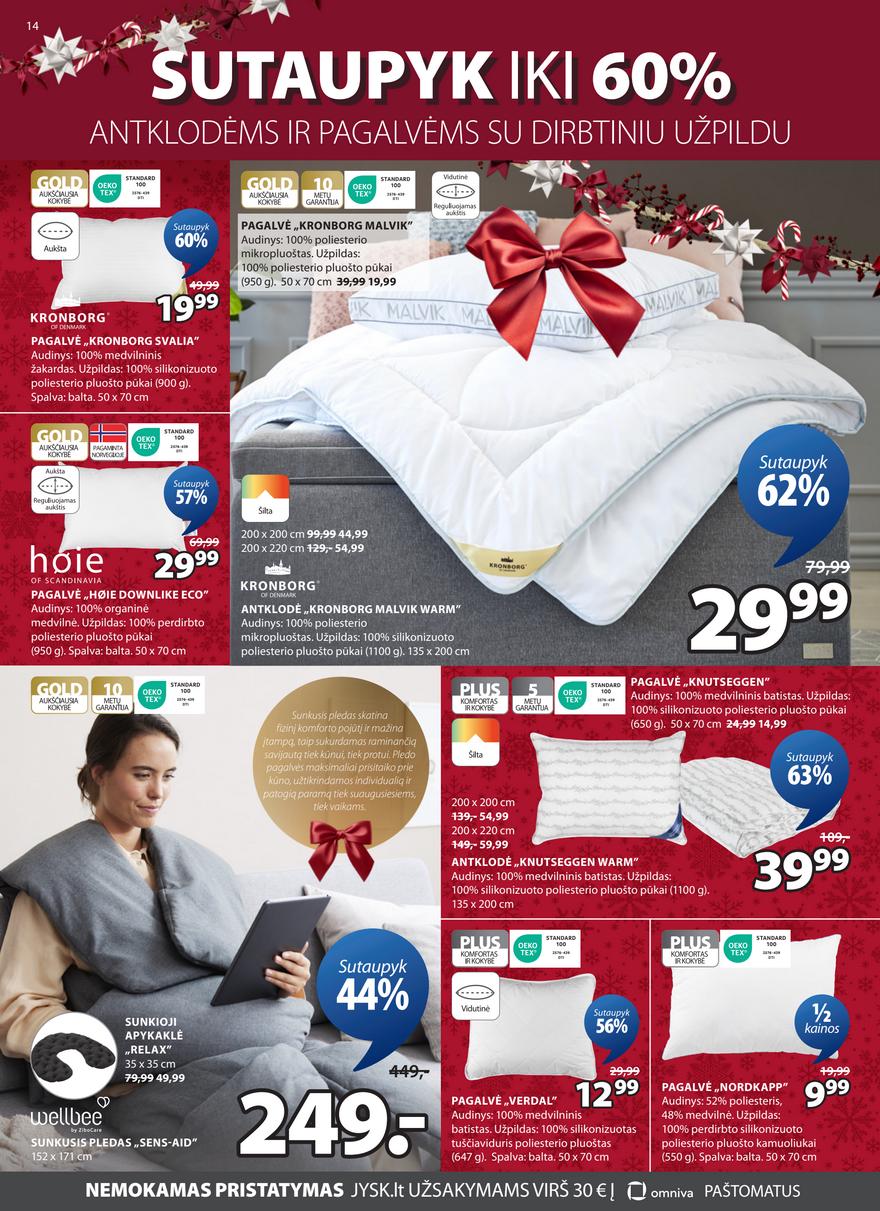Jysk leidinys akcijos nuo 
  2025-12-16 iki 
  2025-12-25 | Leidinukas.lt puslapis 14