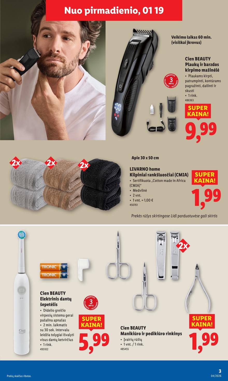 Lidl leidinys akcijos nuo 
  2026-01-19 iki 
  2026-01-25 | Leidinukas.lt puslapis 3