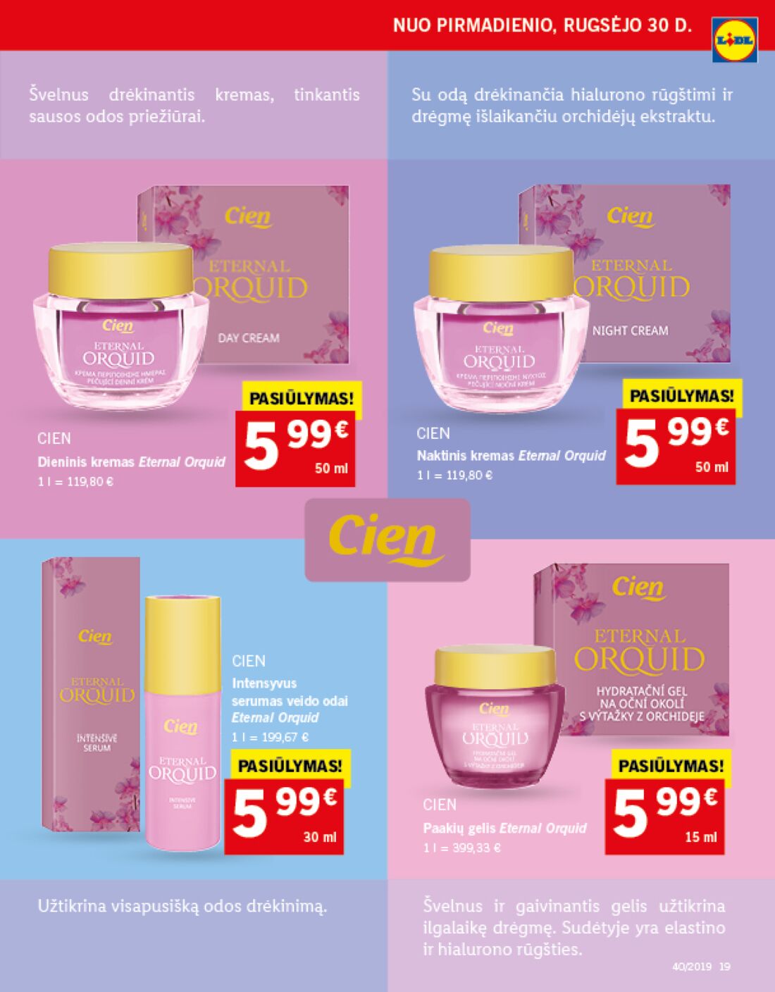 Lidl savaitinis leidinys akcijos nuo 
  2019-09-30 iki 
  2019-10-06 | Leidinukas.lt puslapis 19