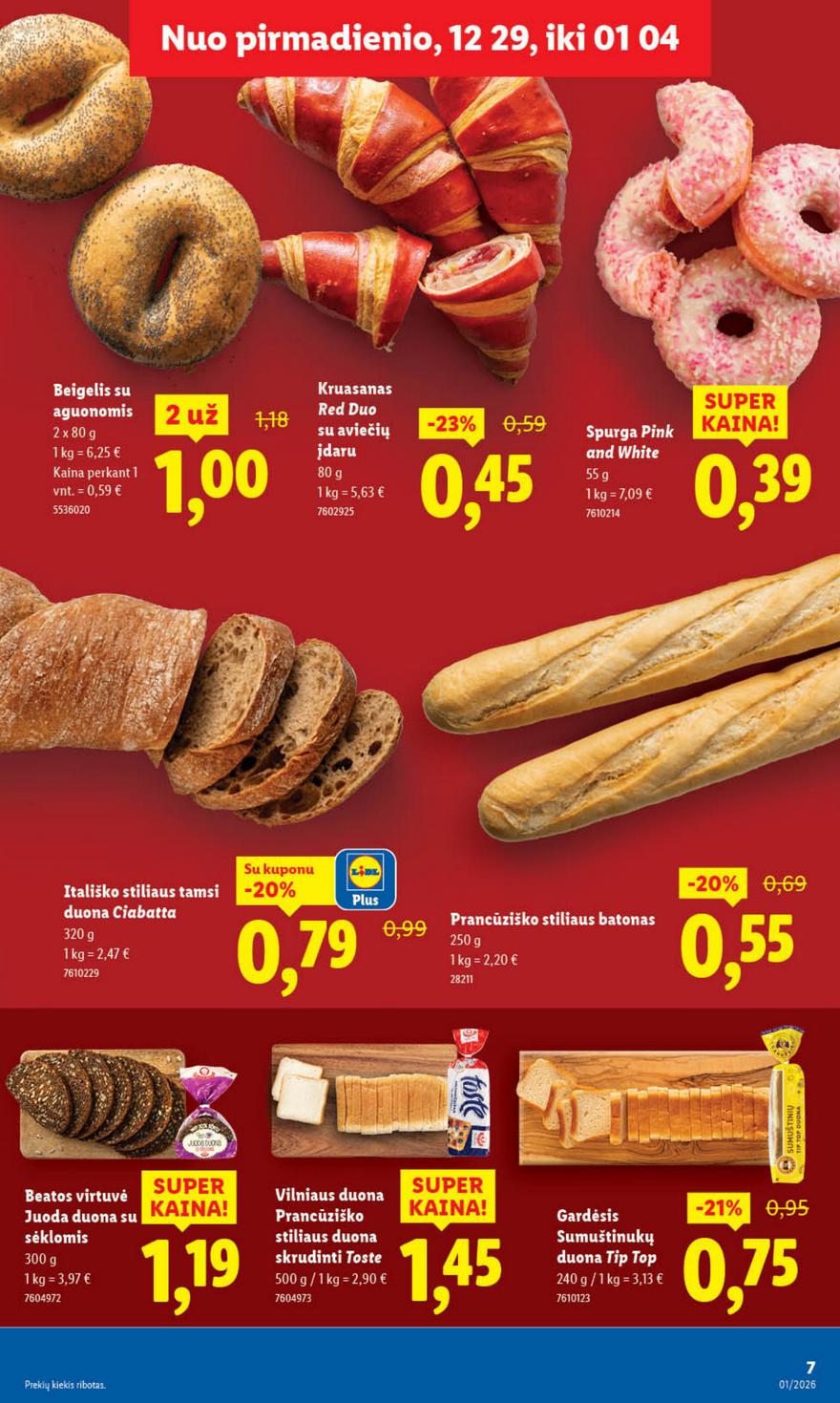 Lidl leidinys akcijos nuo 
  2025-12-29 iki 
  2026-01-04 | Leidinukas.lt puslapis 7