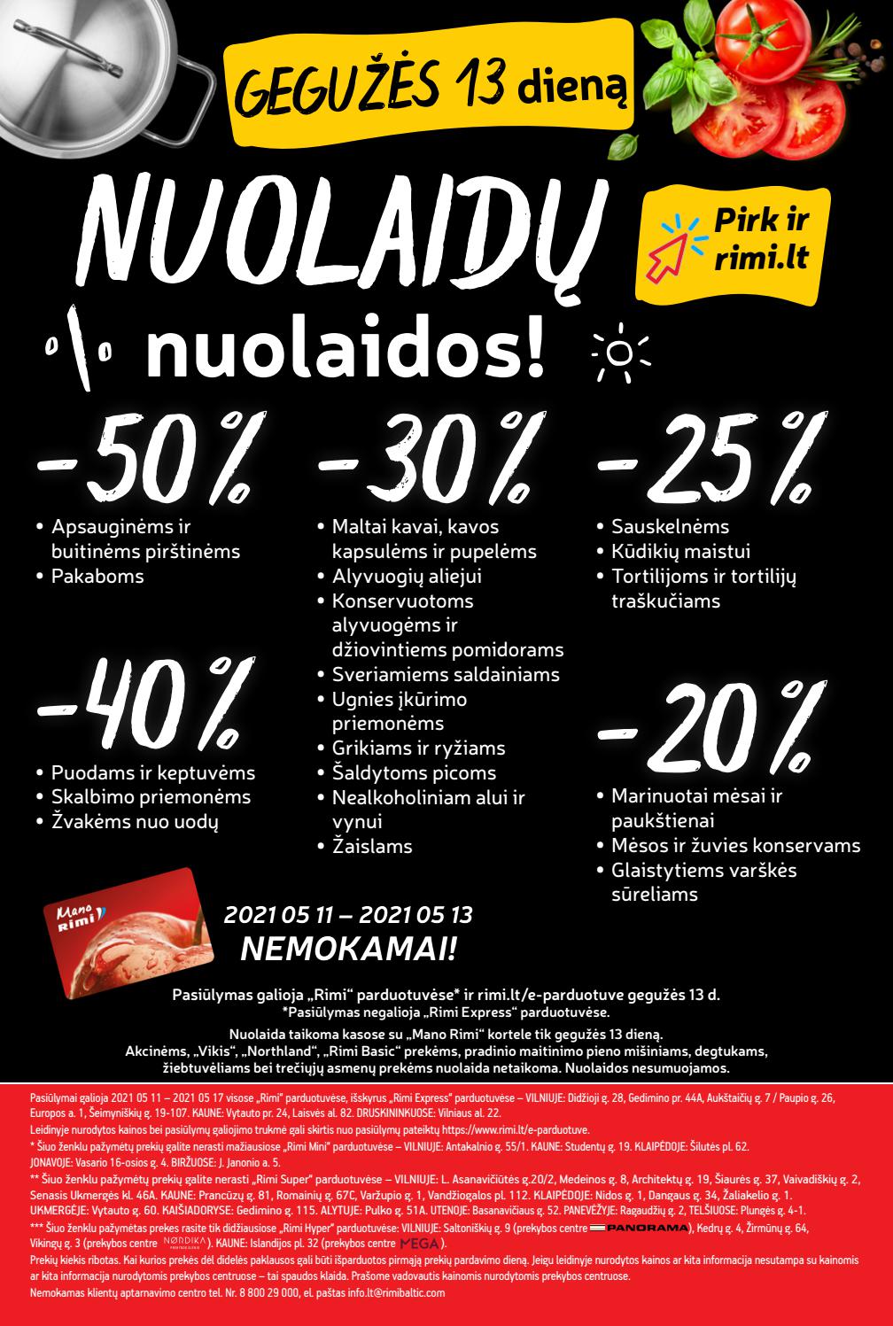 Rimi savaitinis leidinys akcijos nuo 
  2021-05-11 iki 
  2021-05-17 | Leidinukas.lt puslapis 24