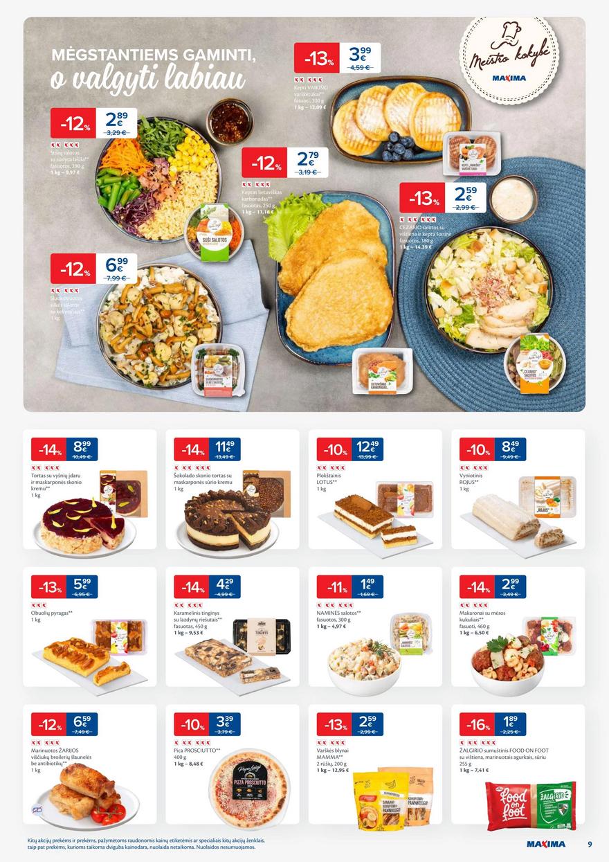 Maxima savaitinis leidinys 14 akcijos nuo 
  2025-04-01 iki 
  2025-04-07 | Leidinukas.lt puslapis 9