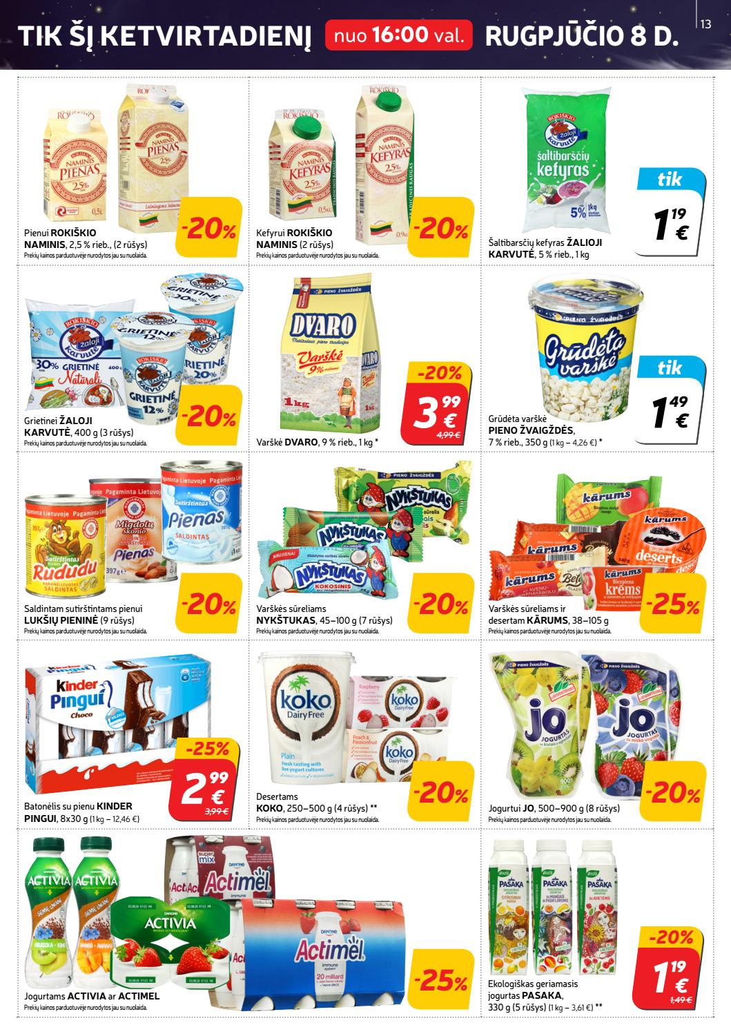 Rimi savaitinis leidinys akcijos nuo 
  2019-08-06 iki 
  2019-08-12 | Leidinukas.lt puslapis 13