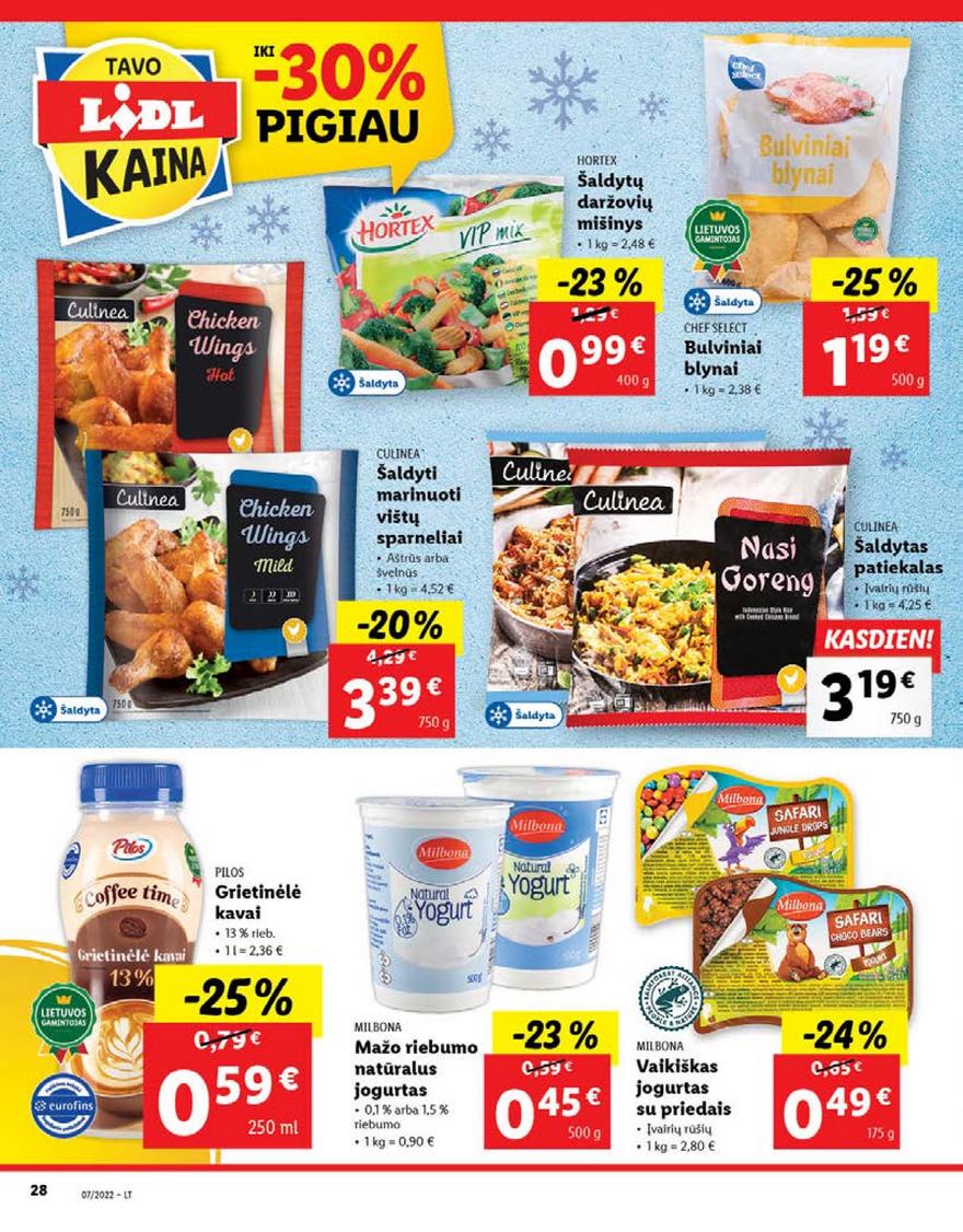 Lidl maisto prekių pasiūlymai akcijos nuo 
  2022-02-14 iki 
  2022-02-20 | Leidinukas.lt puslapis 28