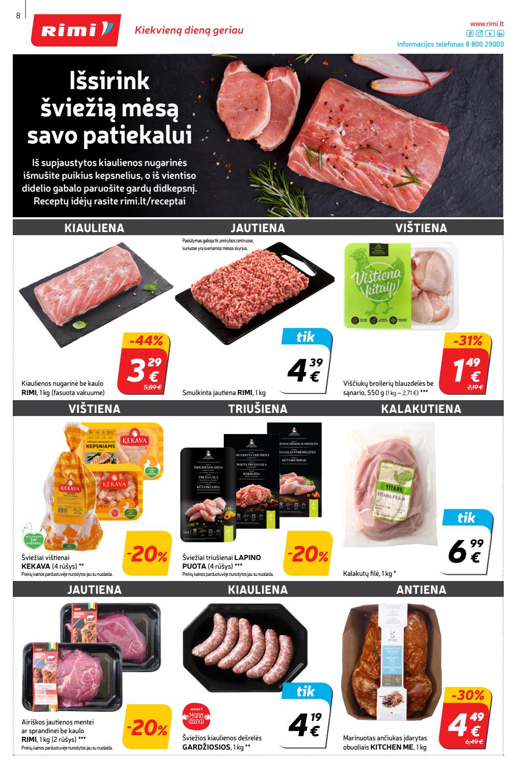 Rimi savaitinis leidinys akcijos nuo 
  2019-10-22 iki 
  2019-10-28 | Leidinukas.lt puslapis 8