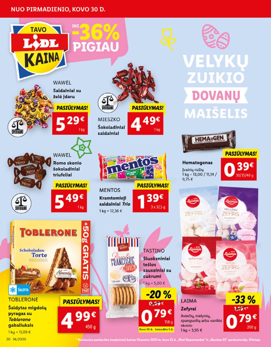 Lidl savaitinis leidinys akcijos nuo 
  2020-03-30 iki 
  2020-04-05 | Leidinukas.lt puslapis 20