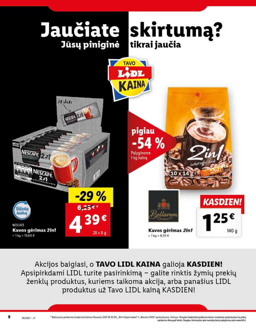 Lidl maisto prekių pasiūlymai akcijos nuo 
  2021-09-27 iki 
  2021-10-03 | Leidinukas.lt puslapis 8