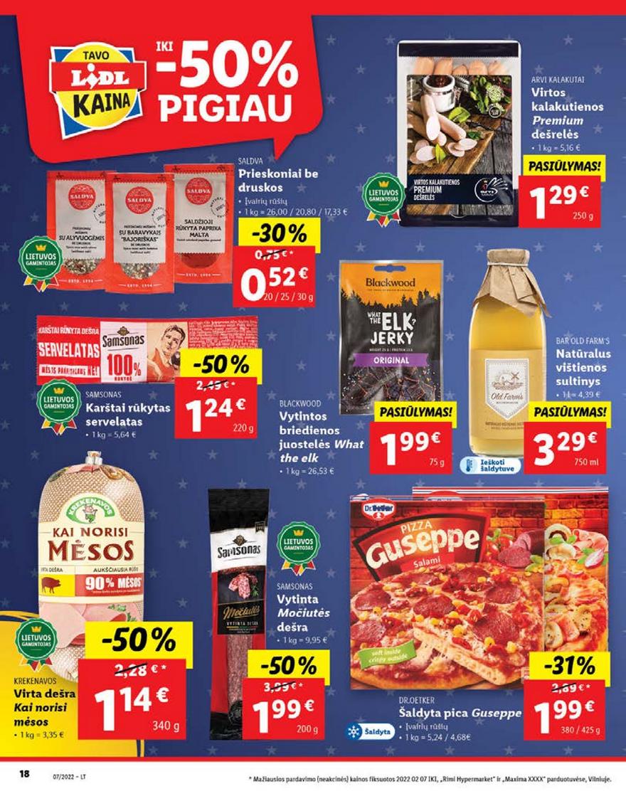 Lidl maisto prekių pasiūlymai akcijos nuo 
  2022-02-14 iki 
  2022-02-20 | Leidinukas.lt puslapis 18