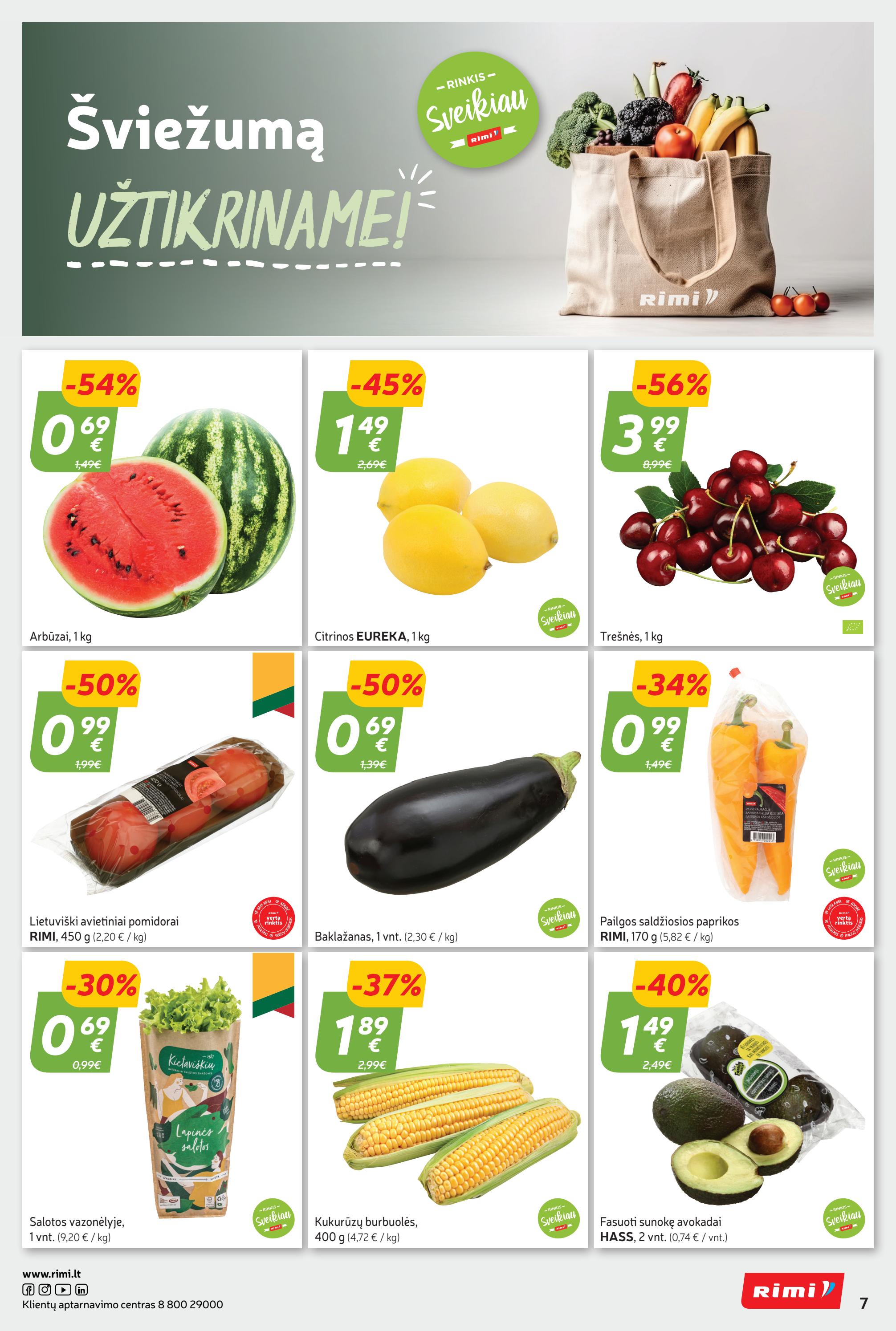 Rimi savaitinis leidinys akcijos nuo 
  2023-08-01 iki 
  2023-08-07 | Leidinukas.lt puslapis 7