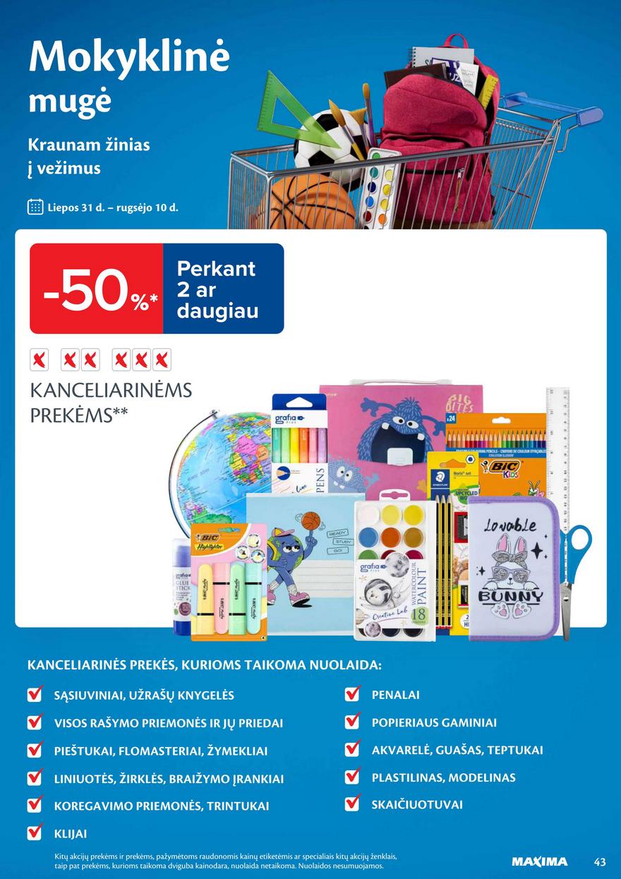 Maxima leidinukas akcijos nuo 
  2025-08-12 iki 
  2025-08-18 | Leidinukas.lt puslapis 43