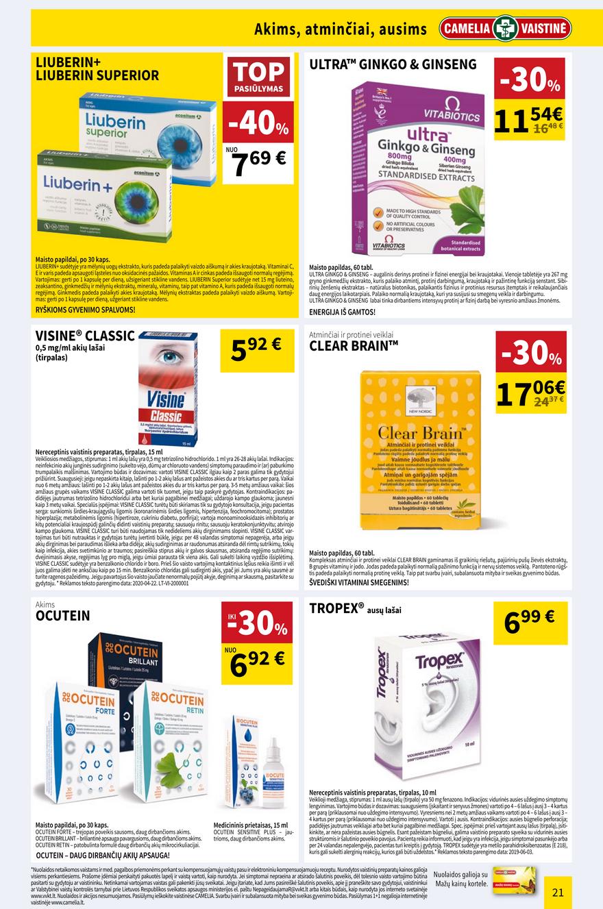 Camelia gegužės leidinys akcijos nuo 
  2021-05-01 iki 
  2021-05-31 | Leidinukas.lt puslapis 21