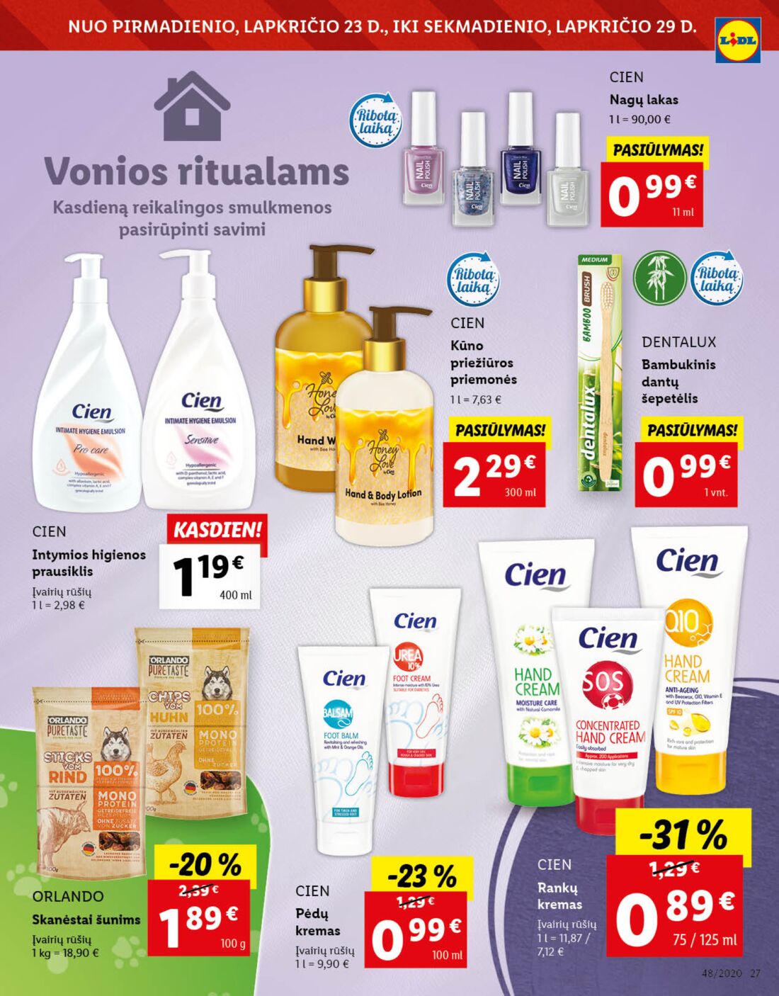 Lidl savaitinis leidinys akcijos nuo 
  2020-11-23 iki 
  2020-11-29 | Leidinukas.lt puslapis 27
