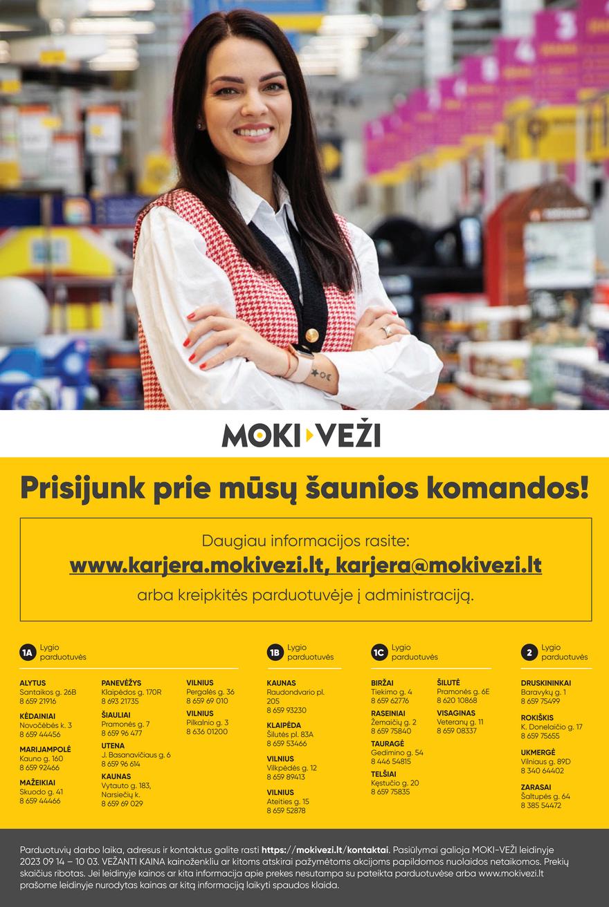Moki veži leidinys akcijos nuo 
  2023-09-14 iki 
  2023-10-03 | Leidinukas.lt puslapis 26