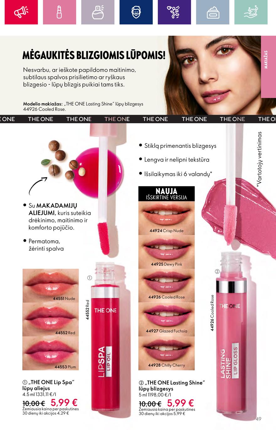 Oriflame katalogas akcijos nuo 
  2023-10-04 iki 
  2023-11-01 | Leidinukas.lt puslapis 49