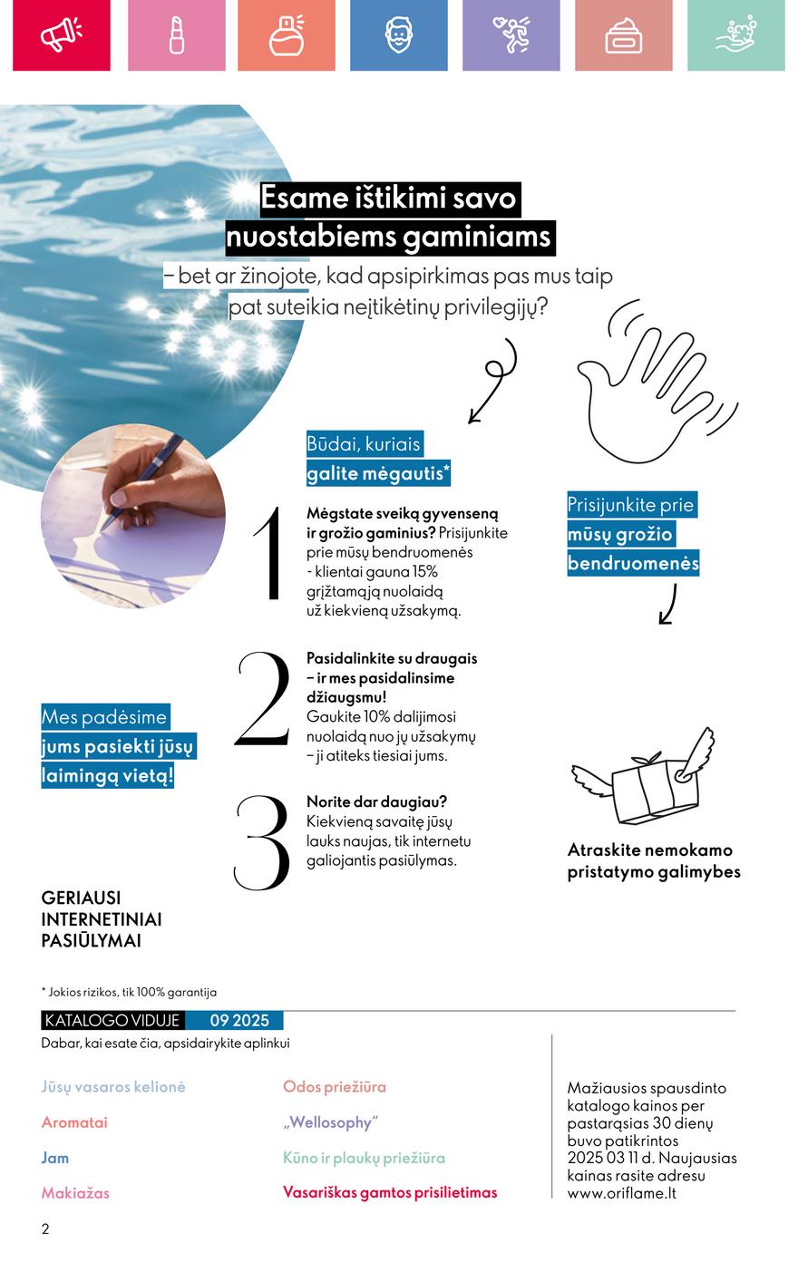 Oriflame katalogas akcijos nuo 
  2025-06-22 iki 
  2025-07-12 | Leidinukas.lt puslapis 2