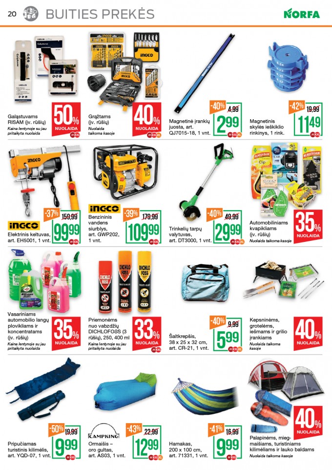 Norfa kaininis leidinys akcijos nuo 
  2019-07-25 iki 
  2019-08-07 | Leidinukas.lt puslapis 17