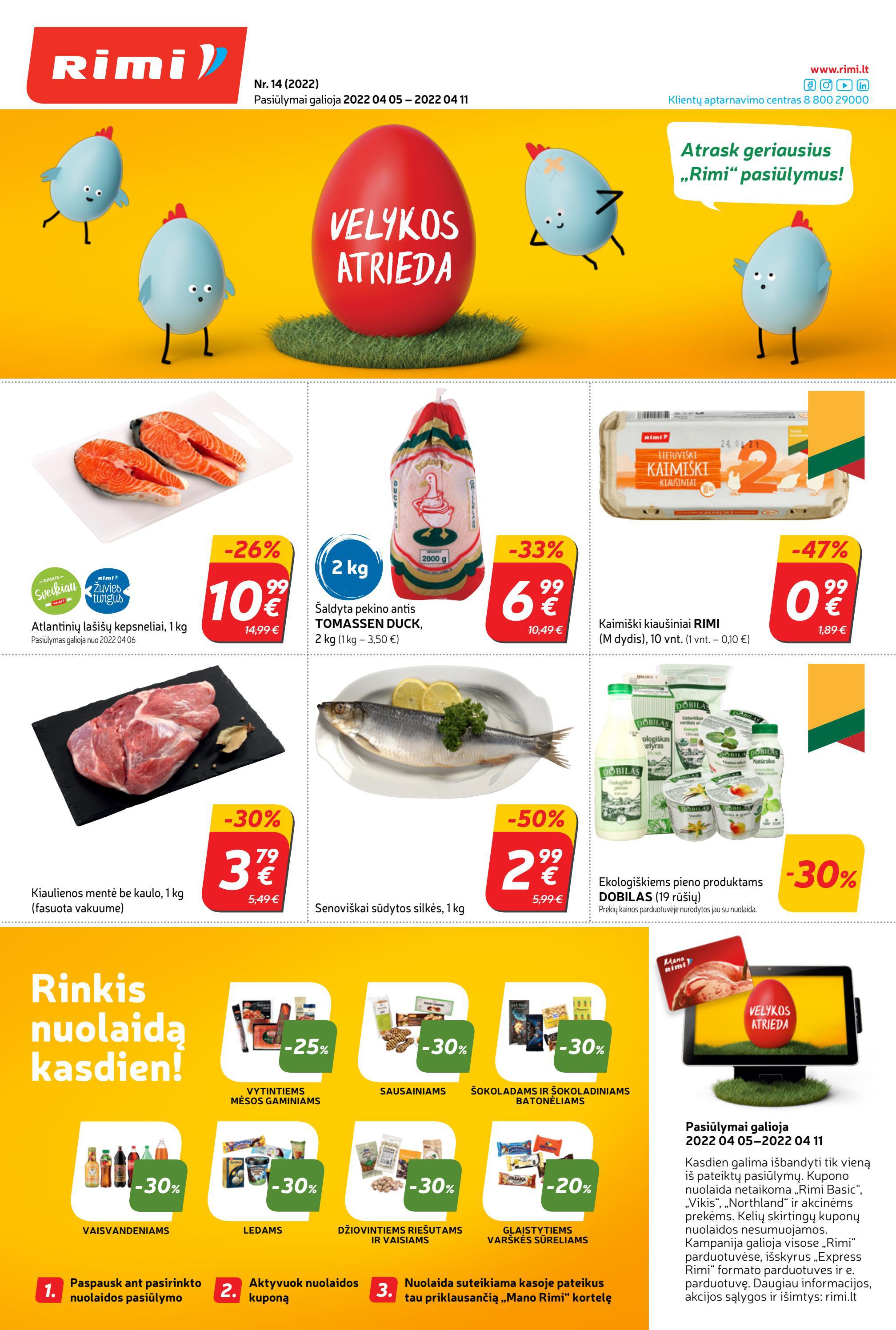 Rimi savaitinis leidinys akcijos nuo 
  2022-04-05 iki 
  2022-04-11 | Leidinukas.lt puslapis 1