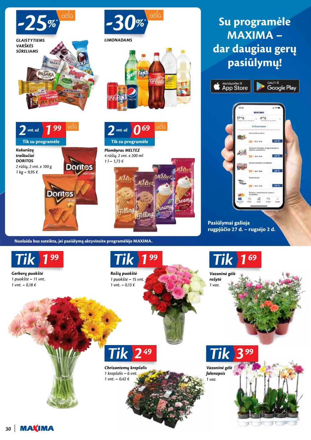Maxima kaininis leidinys akcijos nuo 
  2020-08-25 iki 
  2020-08-31 | Leidinukas.lt puslapis 30