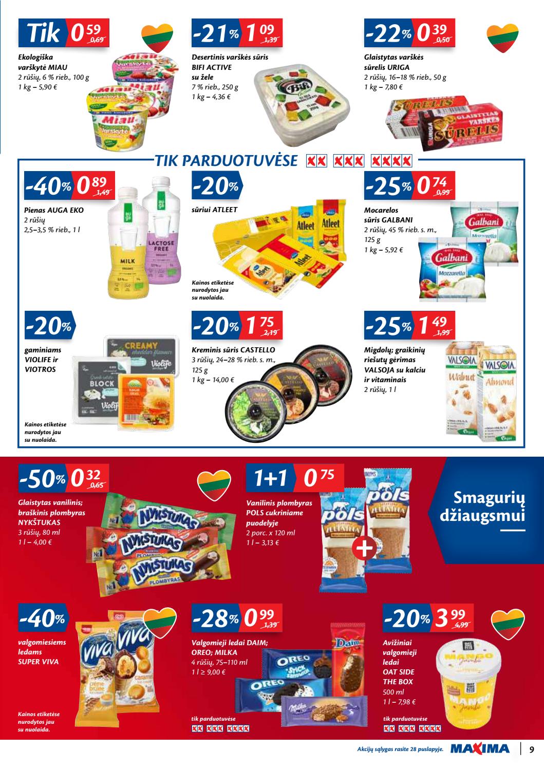 Maxima kaininis leidinys akcijos nuo 
  2020-07-28 iki 
  2020-08-03 | Leidinukas.lt puslapis 9