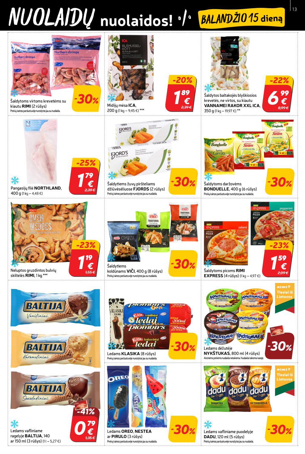 Rimi savaitinis leidinys akcijos nuo 
  2021-04-13 iki 
  2021-04-19 | Leidinukas.lt puslapis 13