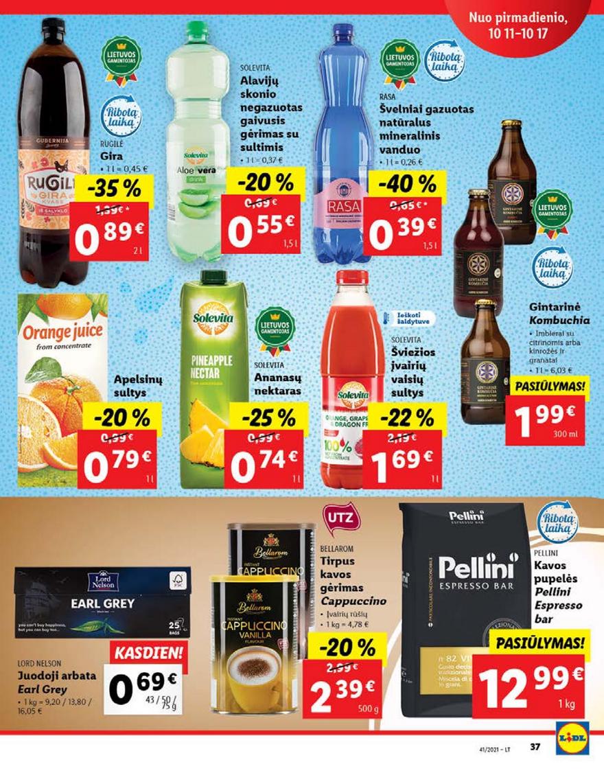 Lidl maisto prekių pasiūlymai akcijos nuo 
  2021-10-11 iki 
  2021-10-17 | Leidinukas.lt puslapis 37