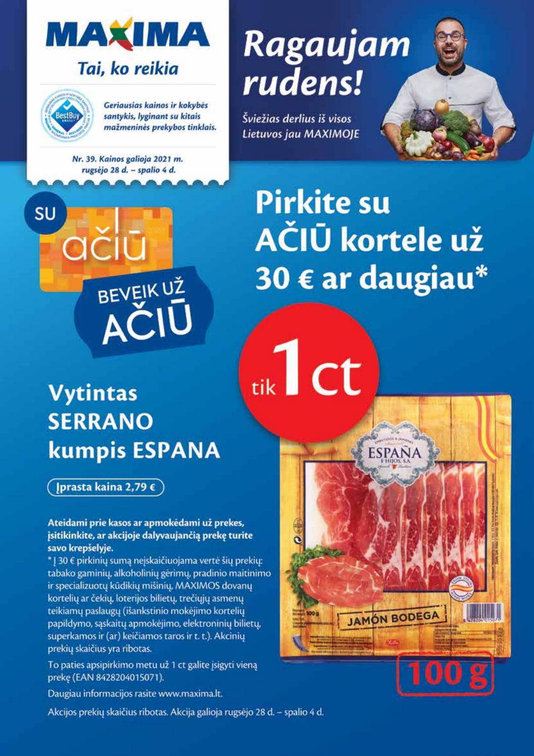 Maxima leidinys akcijos nuo 
  2021-09-28 iki 
  2021-10-04 | Leidinukas.lt puslapis 1