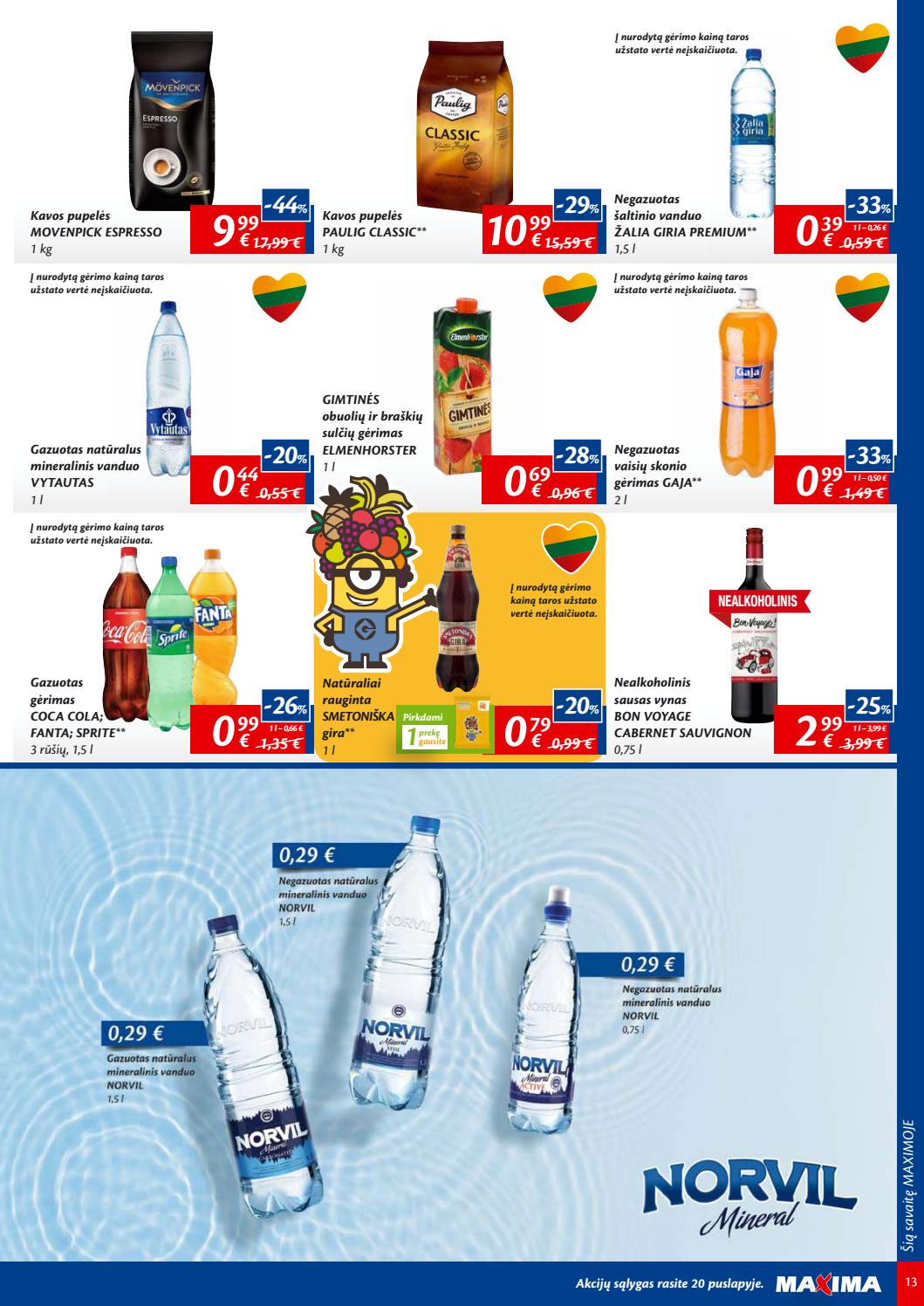 Maxima kaininis leidinys akcijos nuo 
  2019-09-10 iki 
  2019-09-16 | Leidinukas.lt puslapis 13