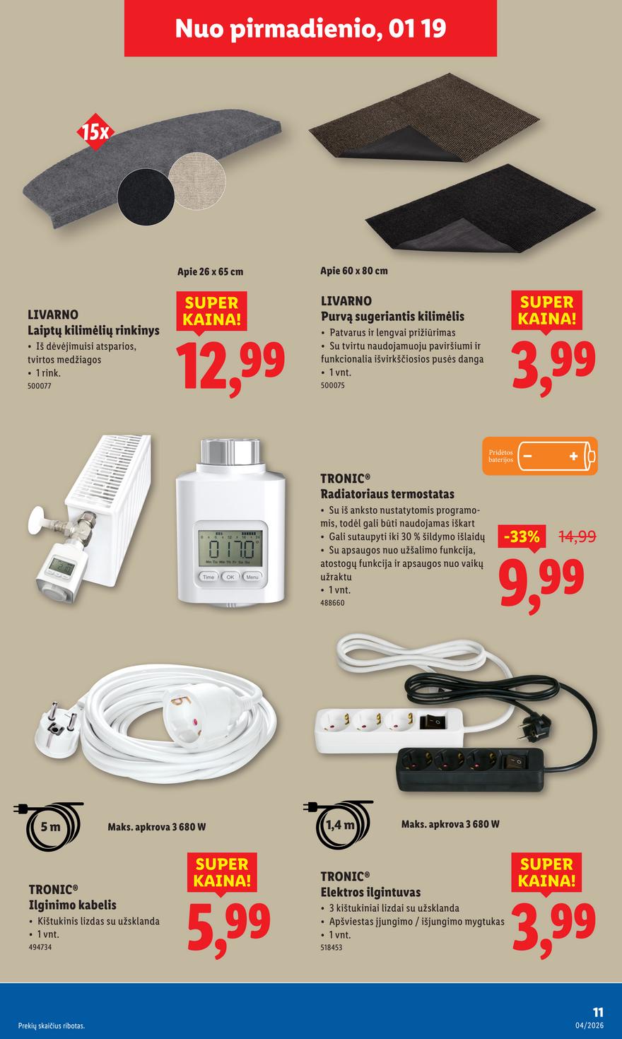 Lidl leidinys akcijos nuo 
  2026-01-19 iki 
  2026-01-25 | Leidinukas.lt puslapis 11
