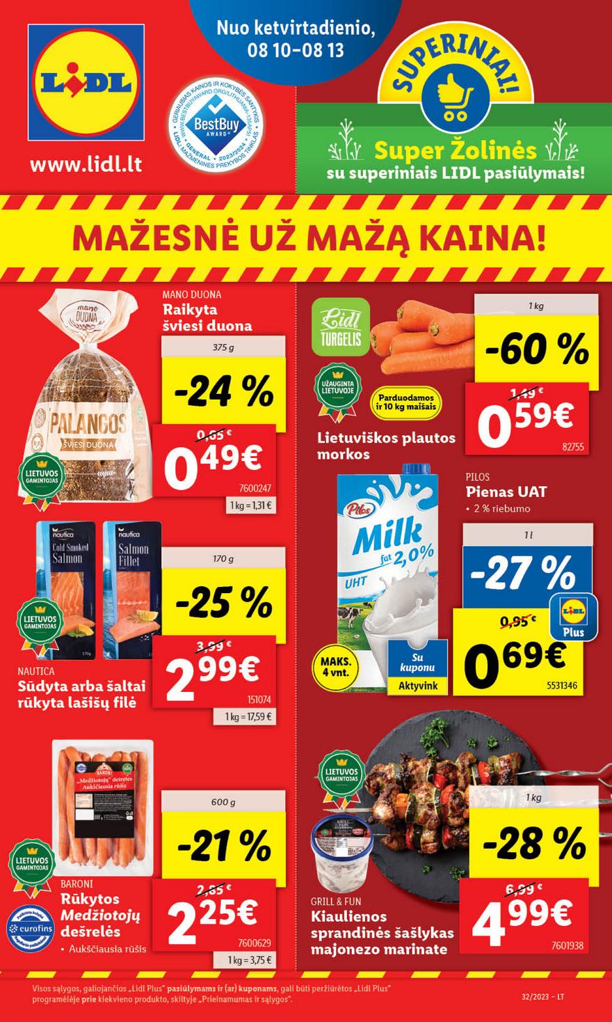 Lidl pasiūlymai akcijos nuo 
  2023-08-07 iki 
  2023-08-13 | Leidinukas.lt puslapis 61