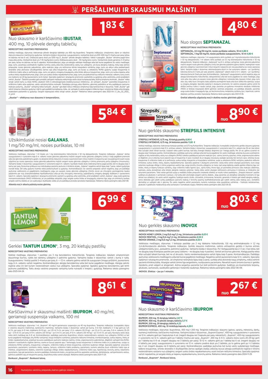 Euro vaistinė katalogas akcijos nuo 
  2025-06-01 iki 
  2025-06-30 | Leidinukas.lt puslapis 16