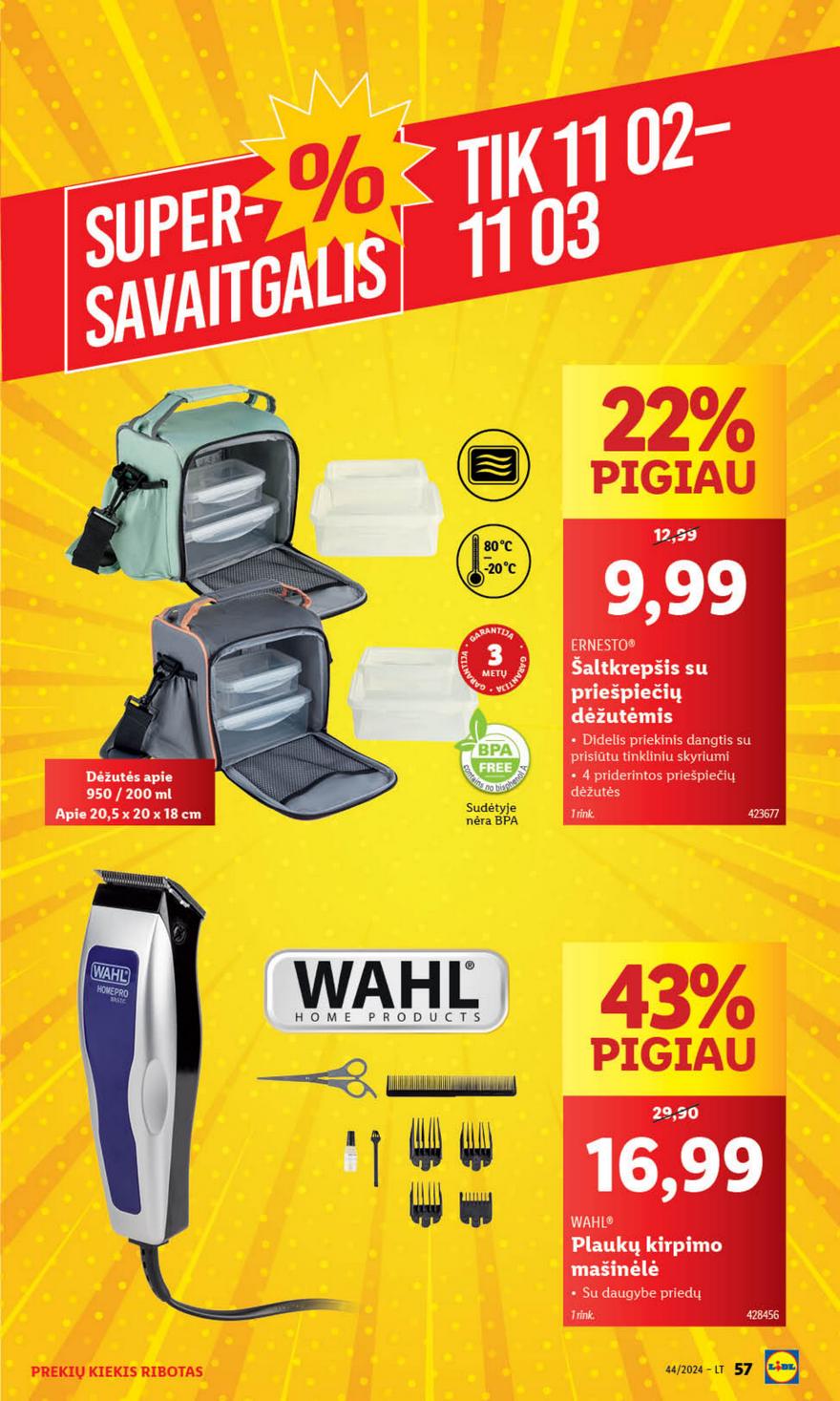 Lidl ne maisto leidinys akcijos nuo 
  2024-10-28 iki 
  2024-11-03 | Leidinukas.lt puslapis 57