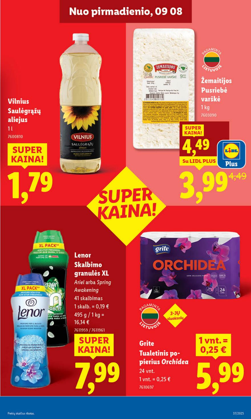 Lidl leidinys akcijos nuo 
  2025-09-08 iki 
  2025-09-14 | Leidinukas.lt puslapis 21