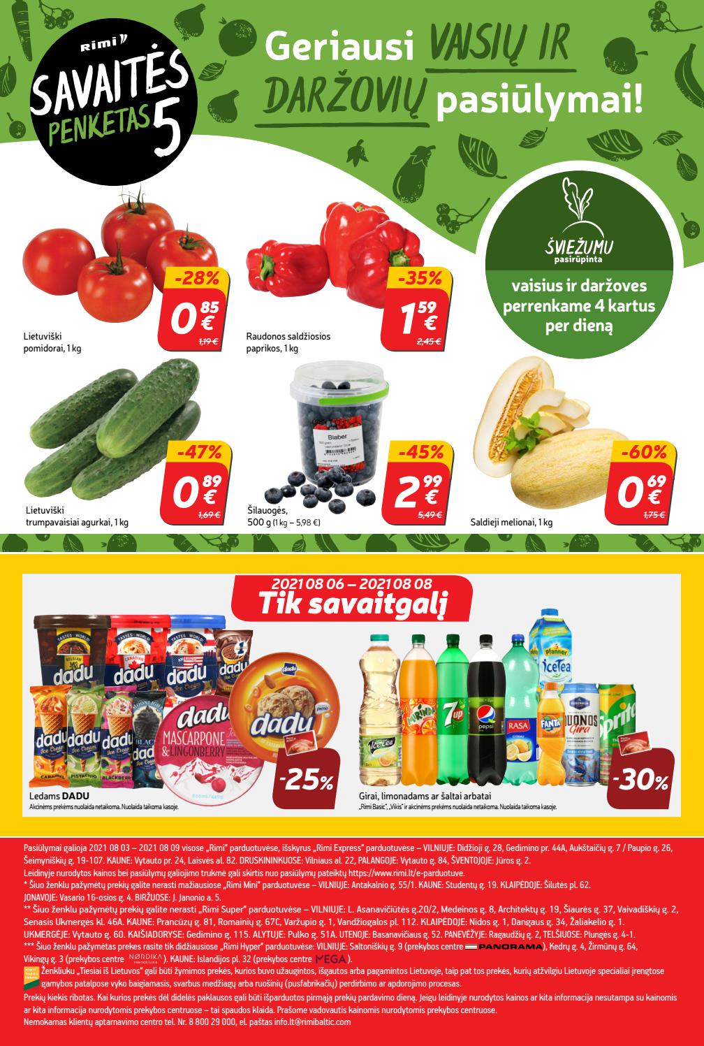 Rimi savaitinis leidinys akcijos nuo 
  2021-08-03 iki 
  2021-08-09 | Leidinukas.lt puslapis 24