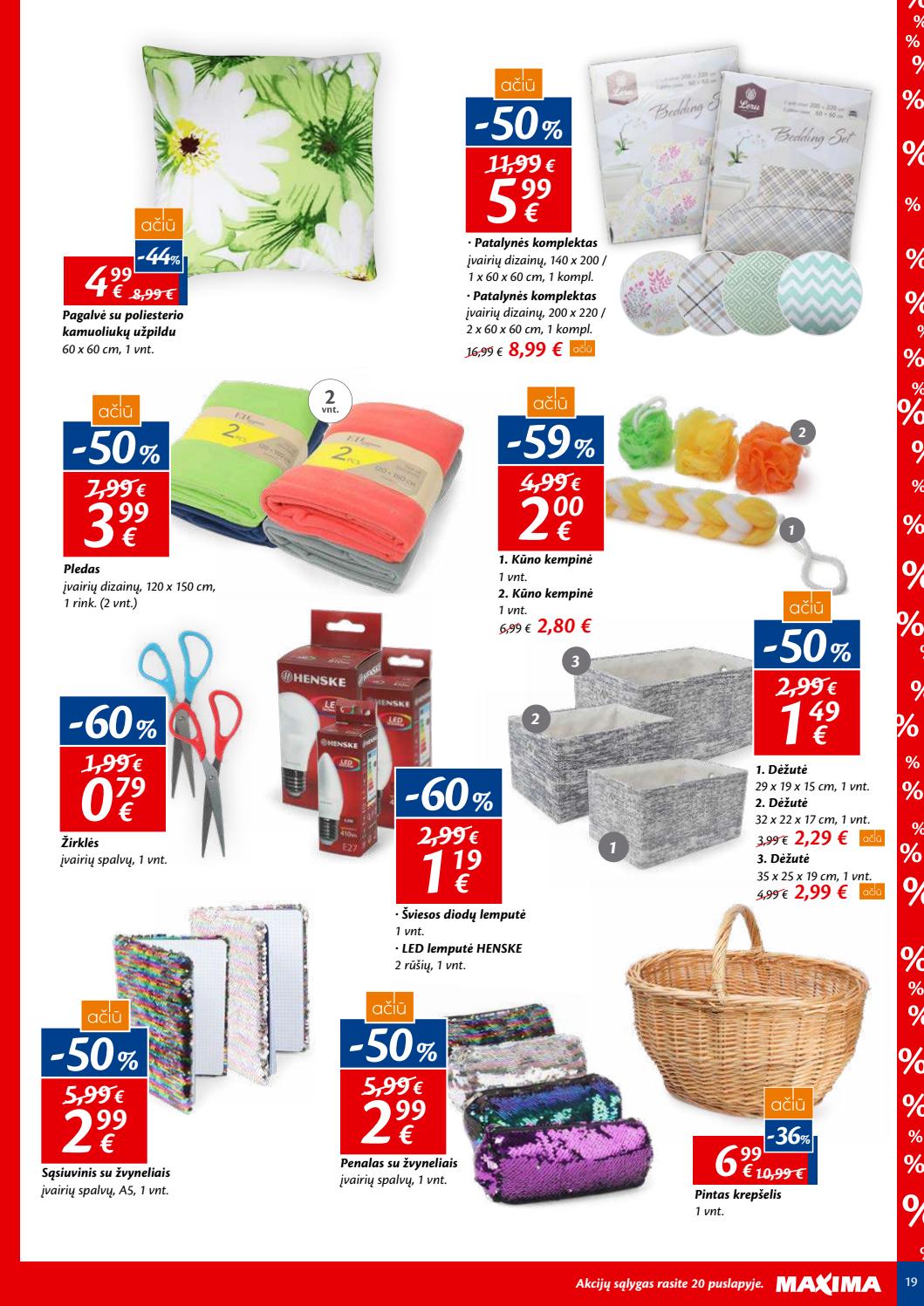 Maxima kaininis leidinys akcijos nuo 
  2019-07-02 iki 
  2019-07-08 | Leidinukas.lt puslapis 19