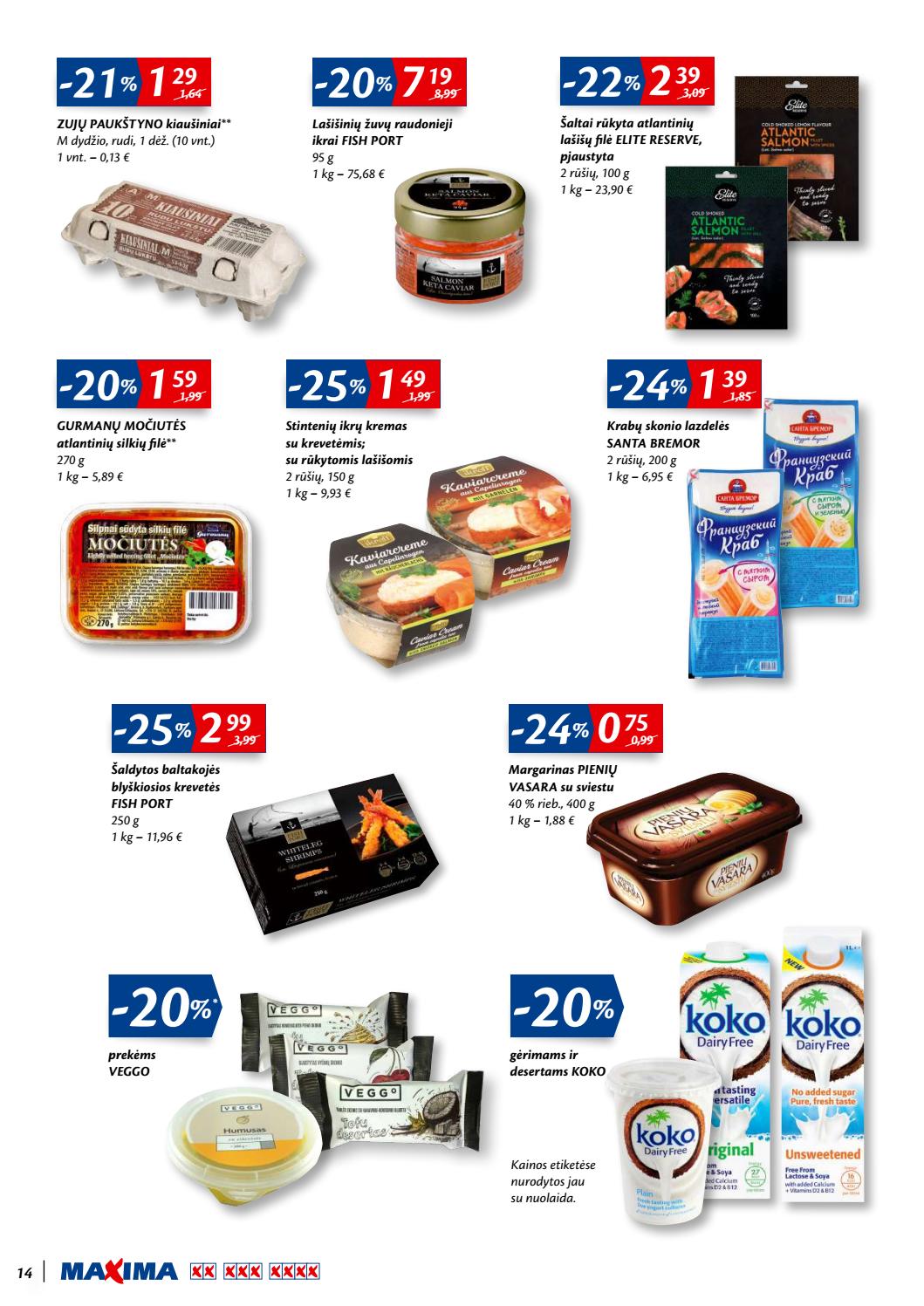 Maxima kaininis leidinys akcijos nuo 
  2019-10-24 iki 
  2019-11-06 | Leidinukas.lt puslapis 14