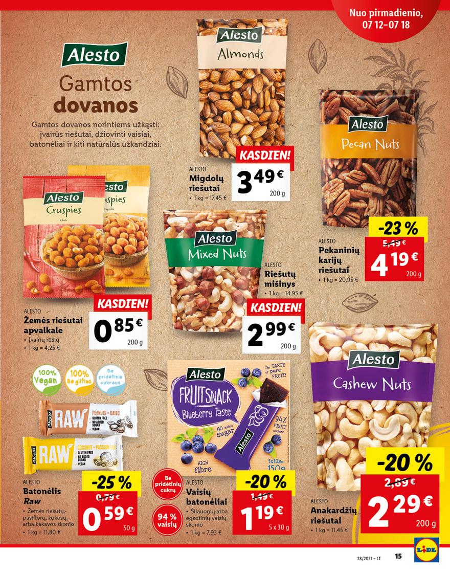 Lidl maisto prekių pasiūlymai akcijos nuo 
  2021-07-12 iki 
  2021-07-18 | Leidinukas.lt puslapis 15
